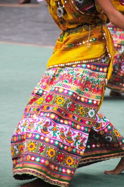 Індійський Народний Танець Вуличному Фестивалі — стокове фото
