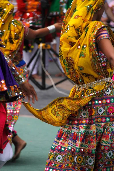 Danse Folklorique Indienne Dans Festival Rue — Photo