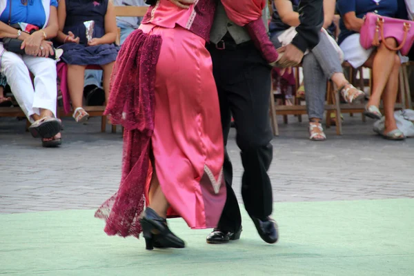 Traditionele Dans Uit Argentinië Een Steet Festival — Stockfoto