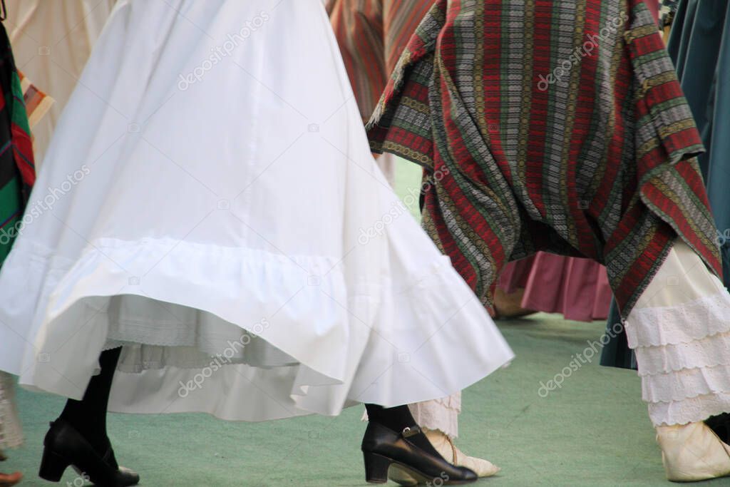 Traditional dance from Argentina in a steet festival