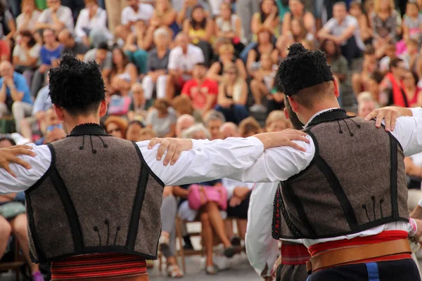 Macedonische Volksdans Een Straatfestival — Stockfoto