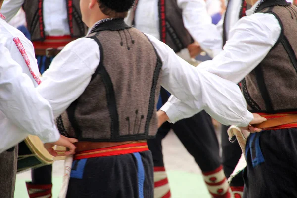 Macedonische Volksdans Een Straatfestival — Stockfoto