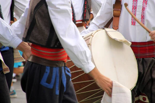 Macedonische Volksdans Een Straatfestival — Stockfoto