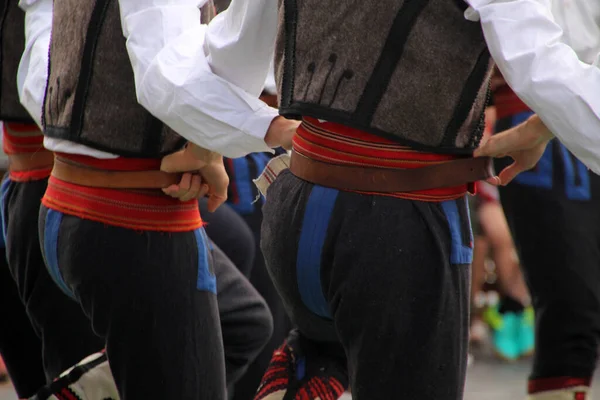 Macedonian Folk Dance Street Festival — Stock Photo, Image