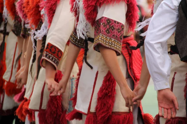 Λαϊκός Χορός Της Πγδμ Φεστιβάλ Δρόμου — Φωτογραφία Αρχείου