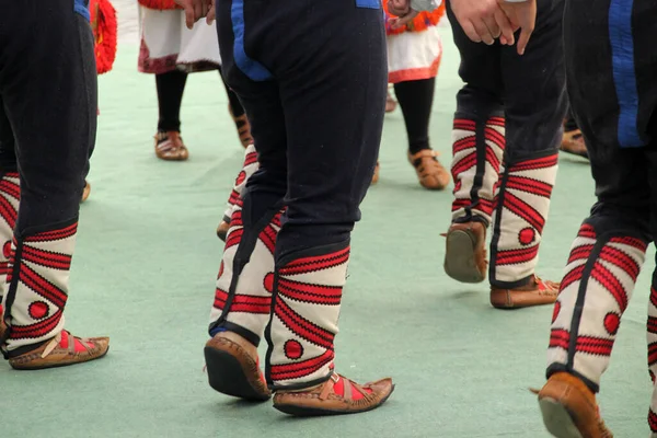 Danza Popolare Macedone Festival Strada — Foto Stock