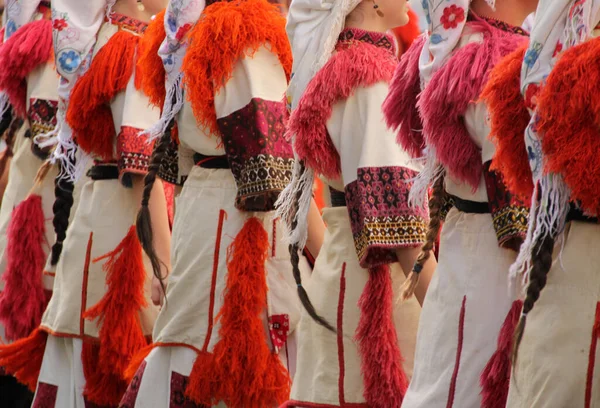 Makedonský Lidový Tanec Pouličním Festivalu — Stock fotografie