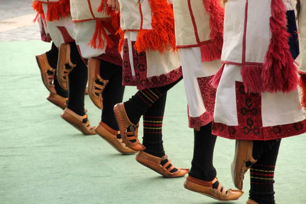 Danza Popolare Macedone Festival Strada — Foto Stock