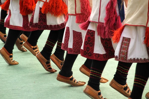 Danza Popolare Macedone Festival Strada — Foto Stock