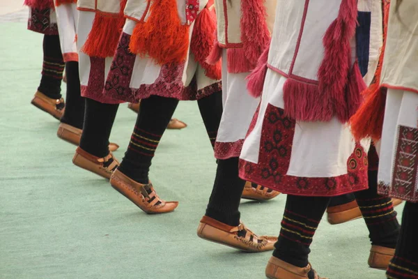 Македонский Народный Танец Уличном Фестивале — стоковое фото