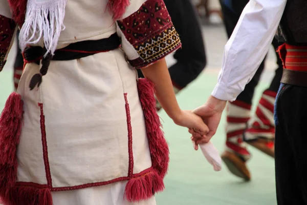 Macedonian Folk Dance Street Festival — Stock Photo, Image