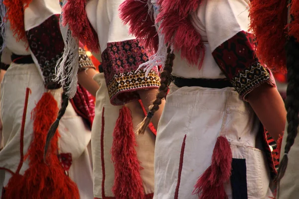 Danza Popolare Macedone Festival Strada — Foto Stock