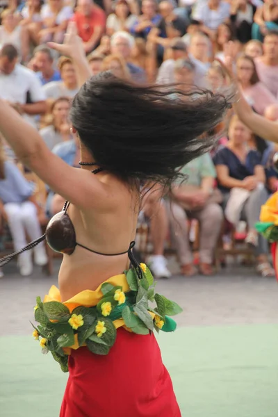 Söderhavet Dans Gata Folkfest — Stockfoto