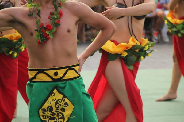 Söderhavet Dans Gata Folkfest — Stockfoto