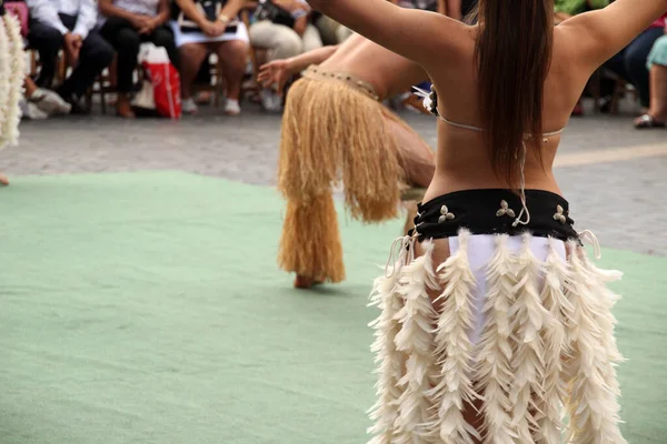 Les Mers Sud Dansent Dans Festival Street Folk — Photo