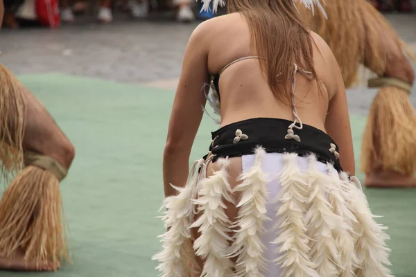 Mares Del Sur Bailan Festival Folclórico Callejero — Foto de Stock