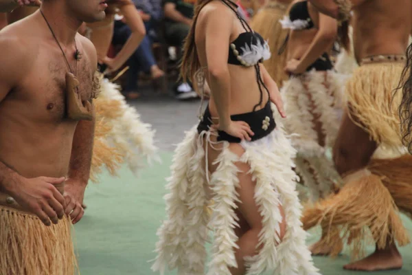 Südseetanz Beim Straßenvolksfest — Stockfoto