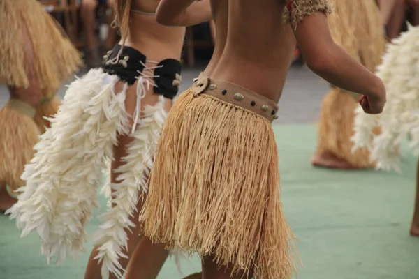 Les Mers Sud Dansent Dans Festival Street Folk — Photo