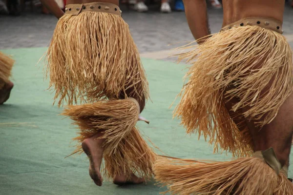South Seas dance in a street folk festival
