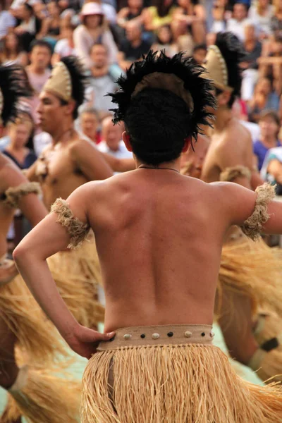 Les Mers Sud Dansent Dans Festival Street Folk — Photo