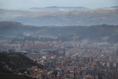 Bilbao şehrinin şehir manzarası