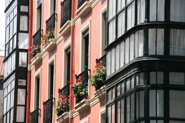 Bilbao şehrinin manzarası