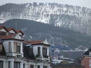 Bilbao şehrinin manzarası