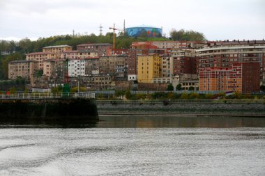 Bilbao şehrinin şehir manzarası