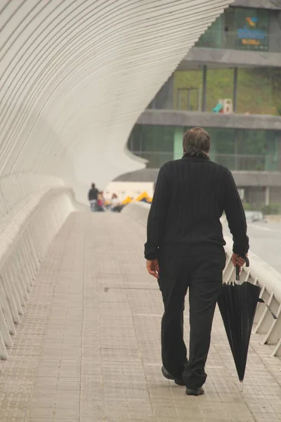 Vieillir Les Gens Qui Marchent Dans Rue — Photo