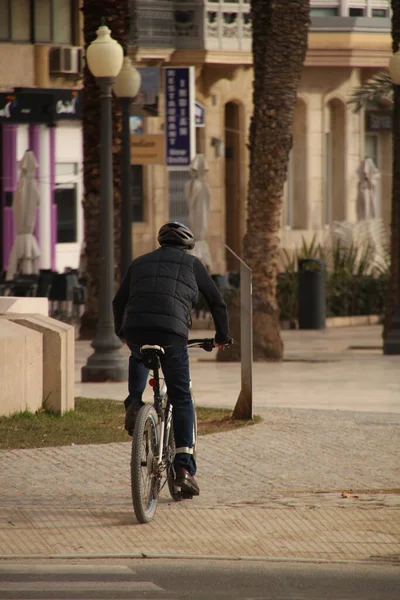 Radfahren Einer Städtischen Umgebung — Stockfoto