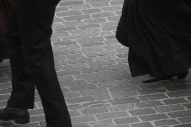 Bir sokak festivalinde Portekizce dans