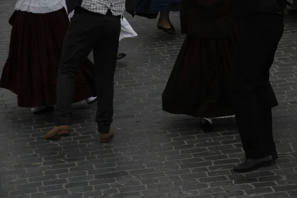 Portugiesischer Tanz Auf Einem Straßenfest — Stockfoto