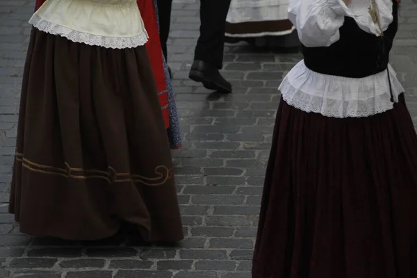 Dança Portuguesa Num Festival Rua — Fotografia de Stock