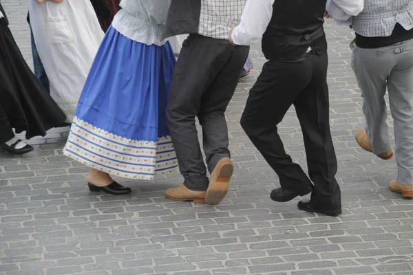 Dança Portuguesa Num Festival Rua — Fotografia de Stock