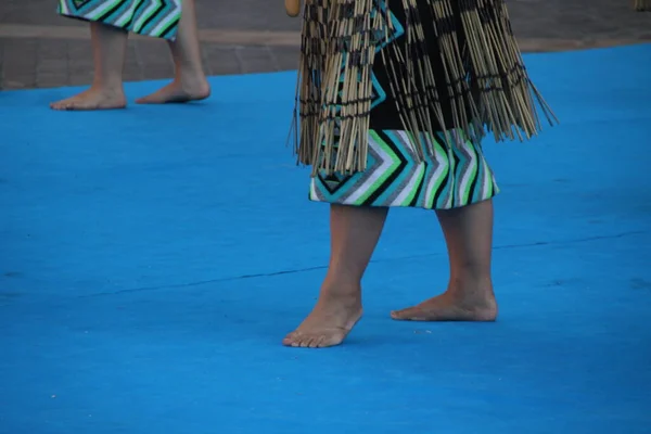 Danseurs Océanie Dans Festival Rue — Photo