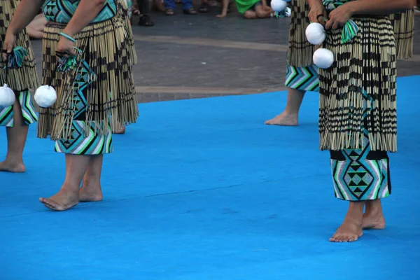 Танцівниці Океанії Вуличному Фестивалі — стокове фото
