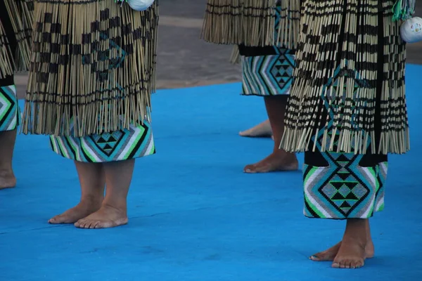 Dansare Från Oceanien Gatufestival — Stockfoto