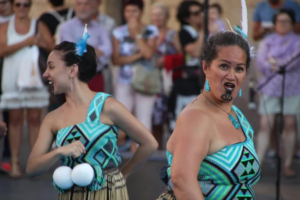 Dançarinos Oceania Festival Rua — Fotografia de Stock