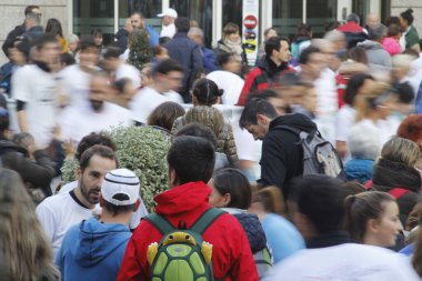 Bilbao sokaklarında halk yarışı