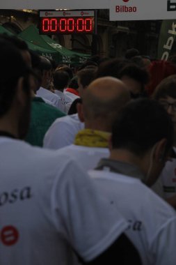 Bilbao sokaklarında halk yarışı