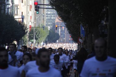 Bilbao sokaklarında halk yarışı