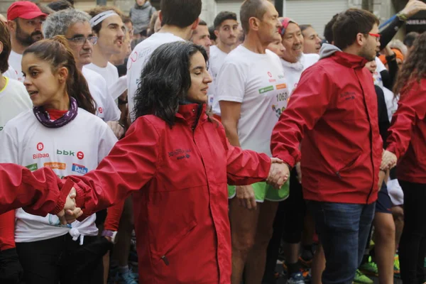 Corsa Popolare Strade Bilbao — Foto Stock