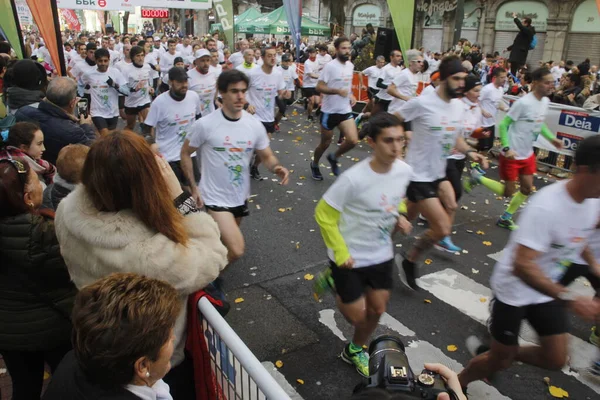 Corsa Popolare Strade Bilbao — Foto Stock