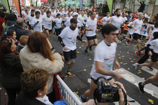 Corsa Popolare Strade Bilbao — Foto Stock