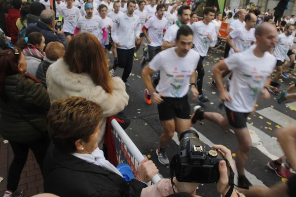 Corsa Popolare Strade Bilbao — Foto Stock