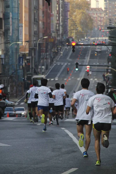 Corsa Popolare Strade Bilbao — Foto Stock