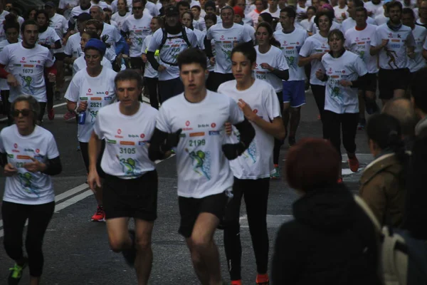 Popuar Race Streets Bilbao — Stock Photo, Image