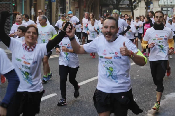 Volkslauf Den Straßen Von Bilbao — Stockfoto