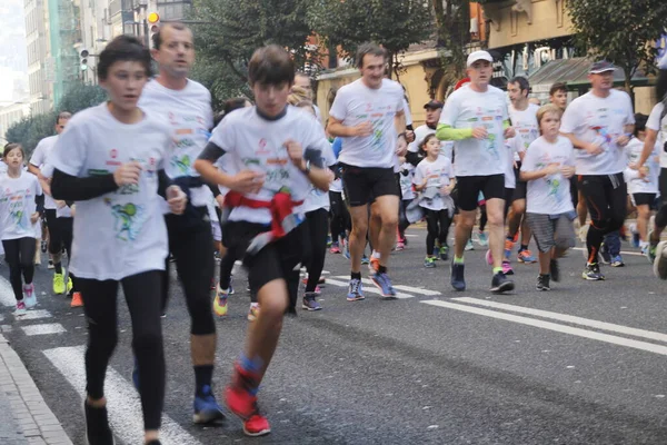 Volkslauf Den Straßen Von Bilbao — Stockfoto