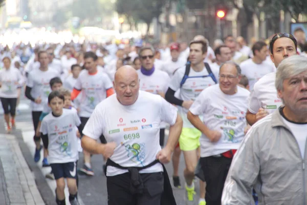 Bilbao Sokaklarında Popüler Bir Yarış — Stok fotoğraf